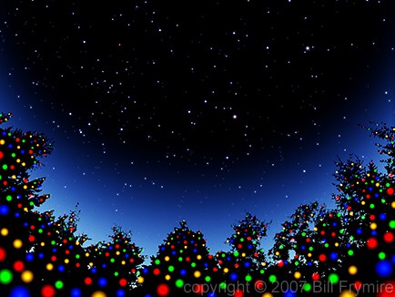 christmas_tree_lights_silhouette_star_sky_434