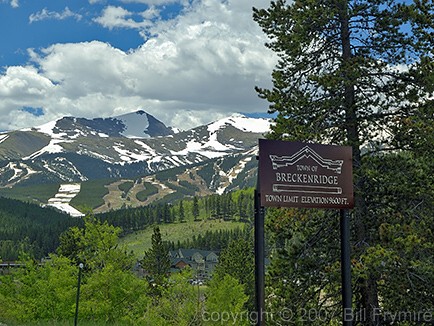sign at Breckenridge Colorado