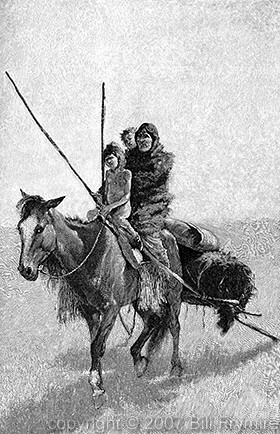Native Indians on horse