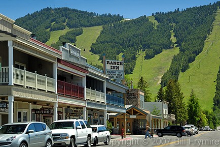 downtown Jackson Hole Wyoming USA