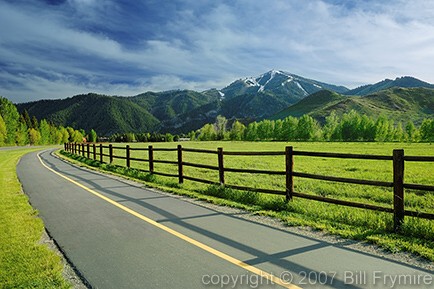 bike walk trail Sun Valley Idaho USA