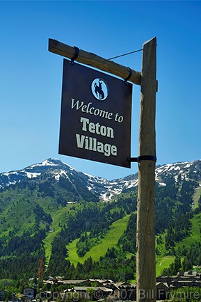 Teton Village sign Jackson Hole 