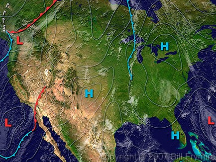 United States weather map