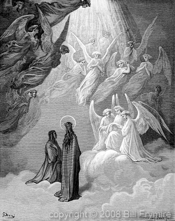 Gustave Dore illustration The Singing of the Blessed