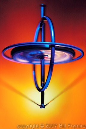 gyroscope balancing on a string