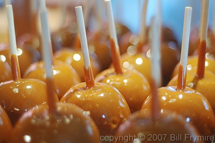 Caramel covered apples 