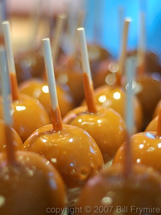 Caramel covered apples