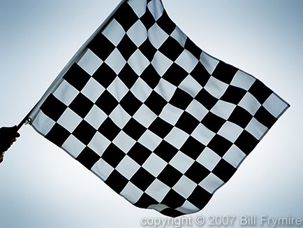 Checkered Flag waving