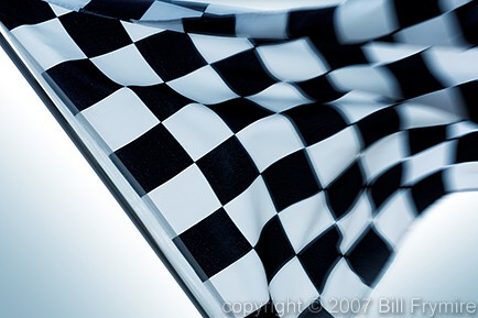 Checkered Flag waving