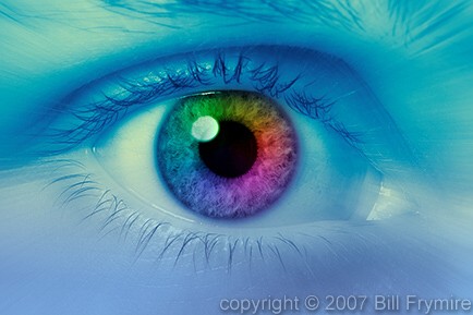 colorful human eye