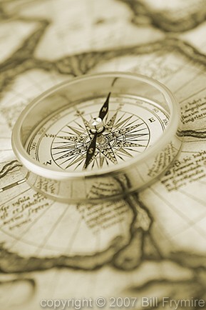 Close-Up of Compass