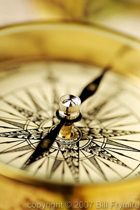 Close-Up of Compass