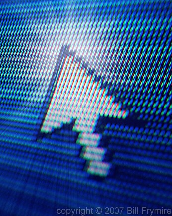 computer screen with cursor