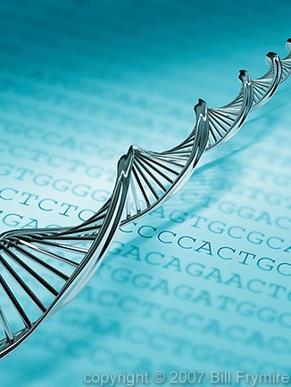 DNA strand over DNA code