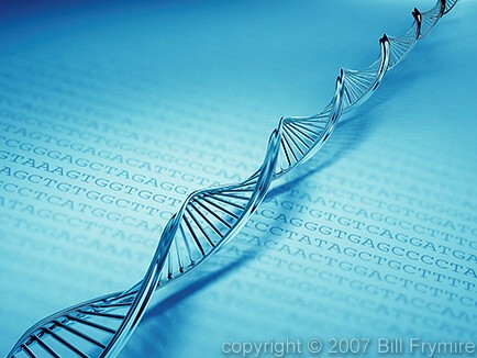 DNA strand over DNA code