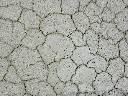 dried mud at Bonneville Salt Flats