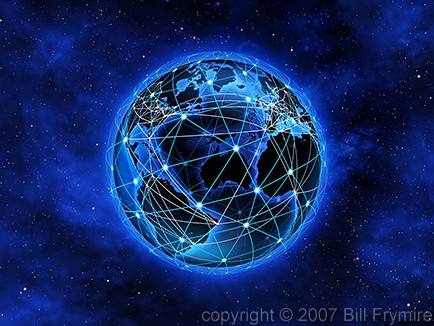networked earth in space