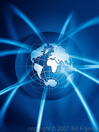 networked world globe