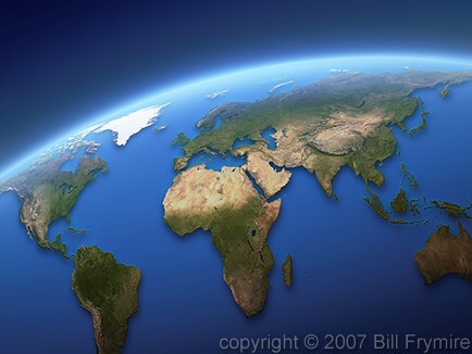 world globe australia. Realistic world globe showing