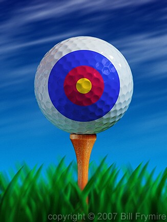 target on golf ball