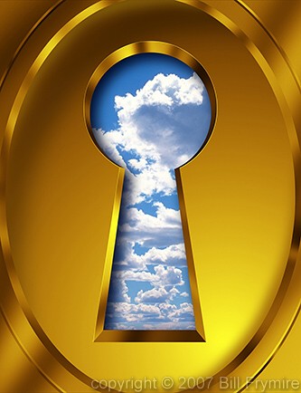 clouds through keyhole