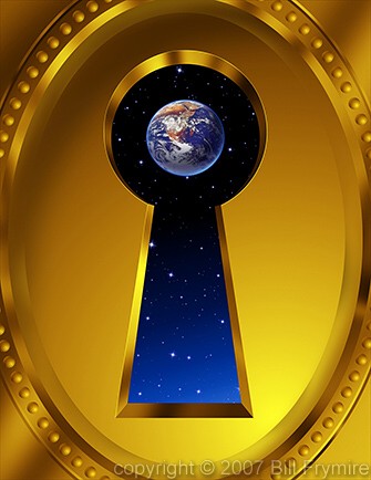 earth through a keyhole