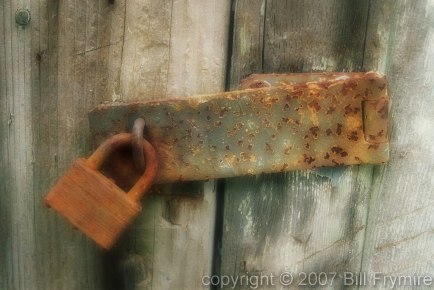 rusted lock