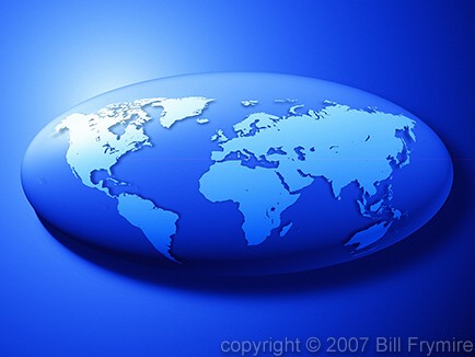oval earth blue tones