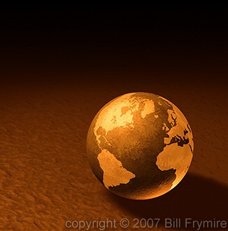 warm tone globe