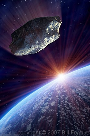 meteor entering atmosphere
