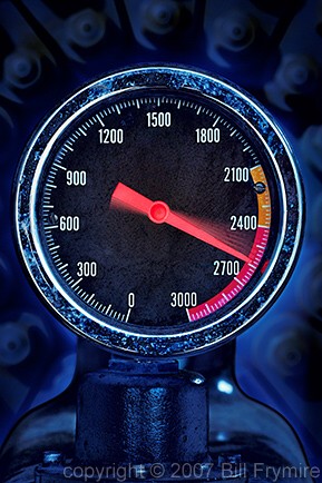 gauge with high reading