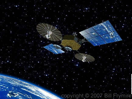 satellite in space