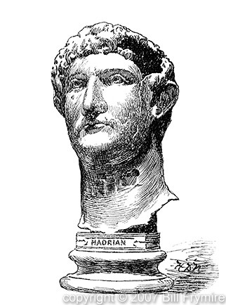 Statue of Roman emperor Hadrian