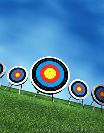 targets-bullseye-blue-sky-grass