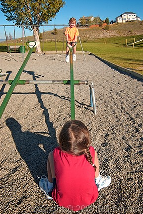 girls on teeter-totter