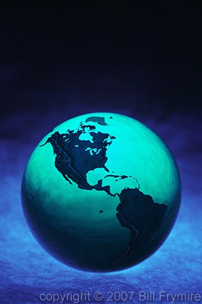 globe North and South America