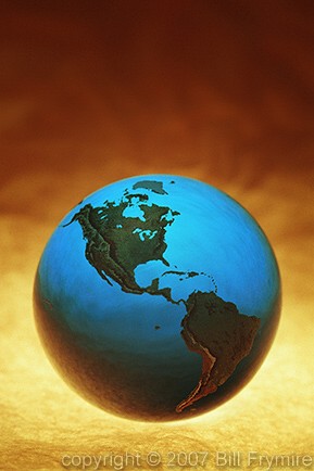 globe North and South America