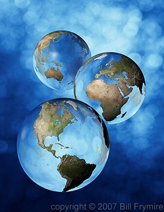 transparent earth globes