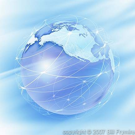 networked world globe Pacific Rim