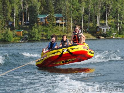 Three Children Tubing