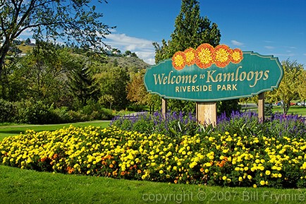 welcome sign Kamloops