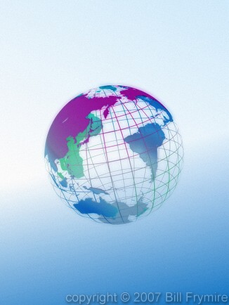 colorful wire globe