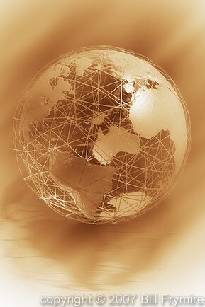 metal wire globe