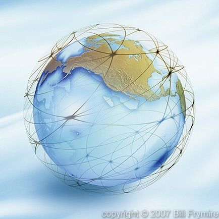 networked world globe Pacific Rim
