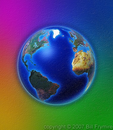 colorful canvas earth