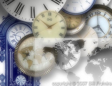 clock collage