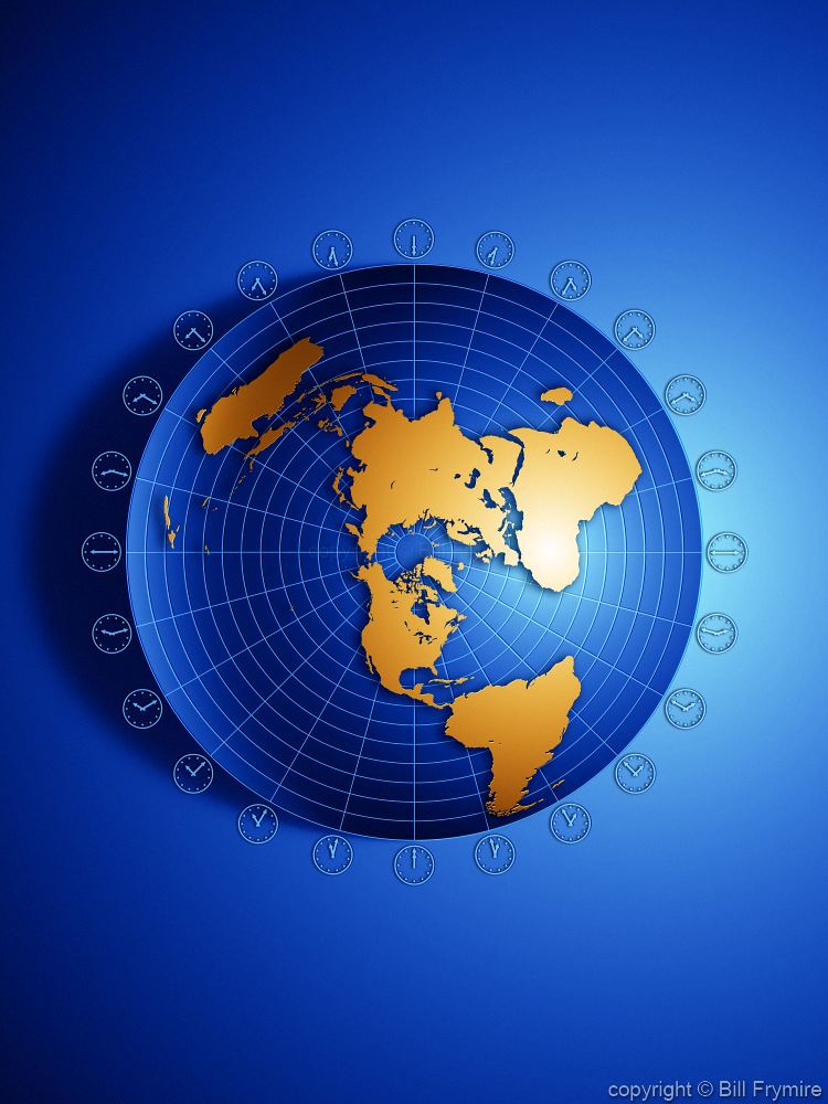 Globe With Time Zone