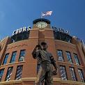 The Player statue Coors Field