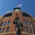 The Player statue Coors Field