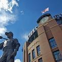 The Player statue Coors Field